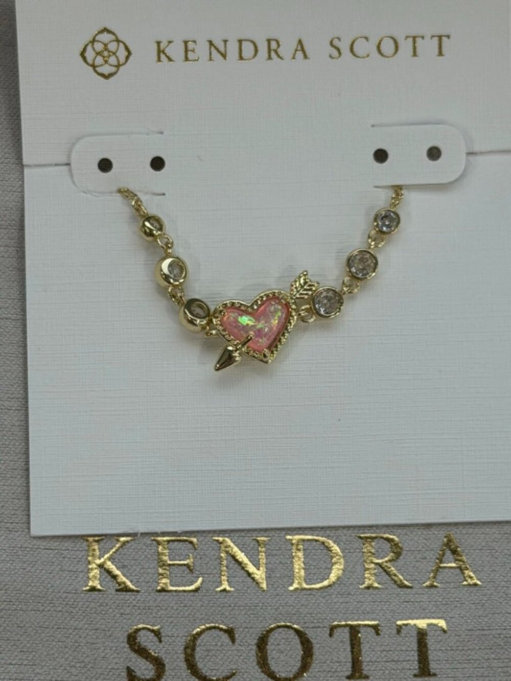 Kendra Scott Pink Heart Bracelet